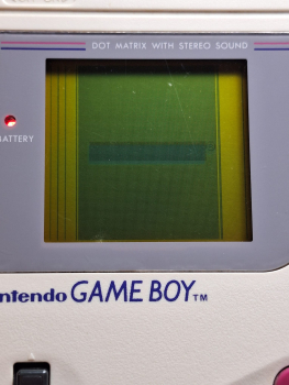 Gameboy Classic Grau - Teildefekt Pixelfehler